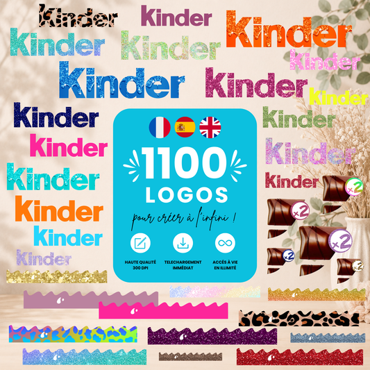 Logos Kinder Bueno pack 1100+| PNG Haute Qualité