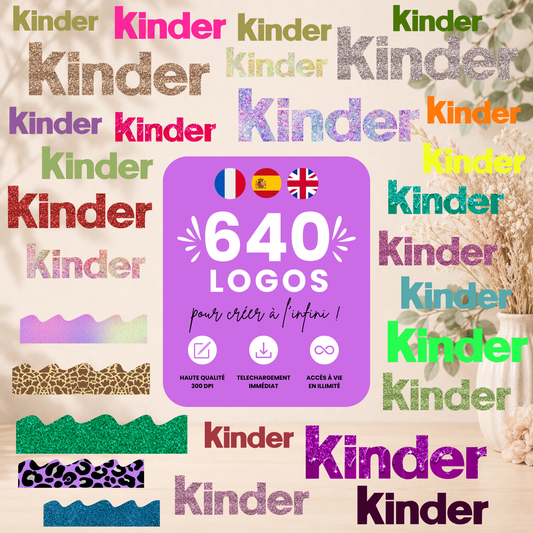 Logos Kinder Country pack 650+ | PNG Haute Qualité