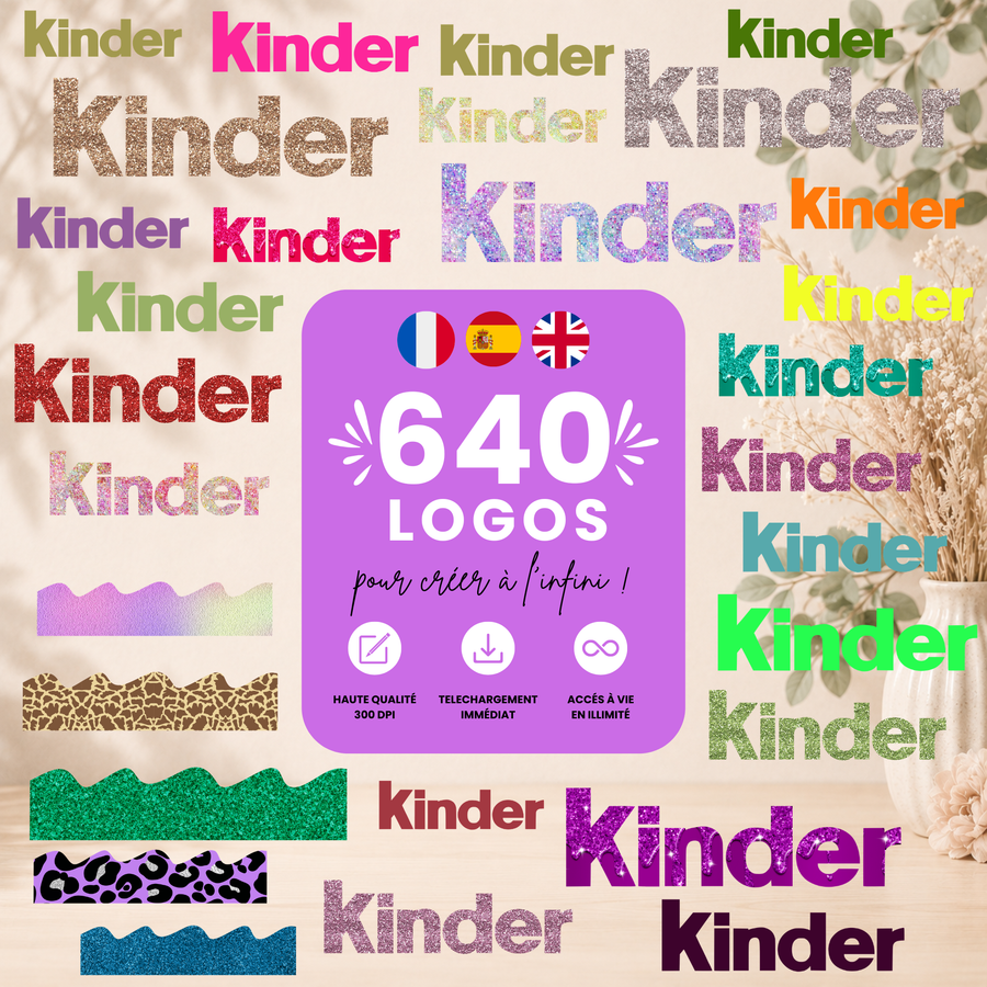 Logos Kinder Country pack 650+ | PNG Haute Qualité
