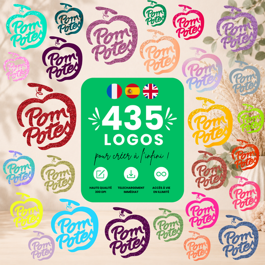 Logos Pom’Potes pack 435+ | PNG Haute Qualité