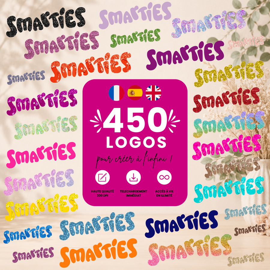 Logos Smarties pack 450+ | PNG Haute Qualité
