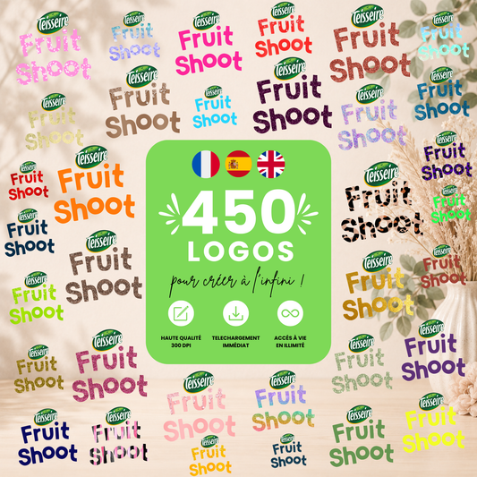 Logos Fruit Shoot pack 450+ | PNG Haute Qualité