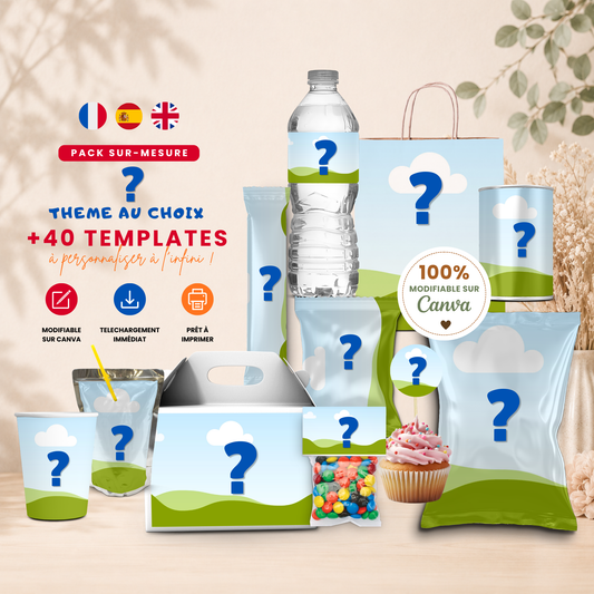 Pack Canva sur-mesure | 40 Templates | Thème de votre choix
