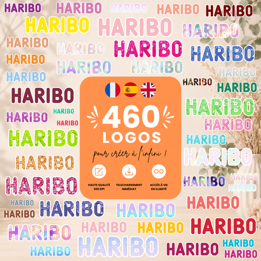 Logos Haribo pack 460+| PNG Haute Qualité